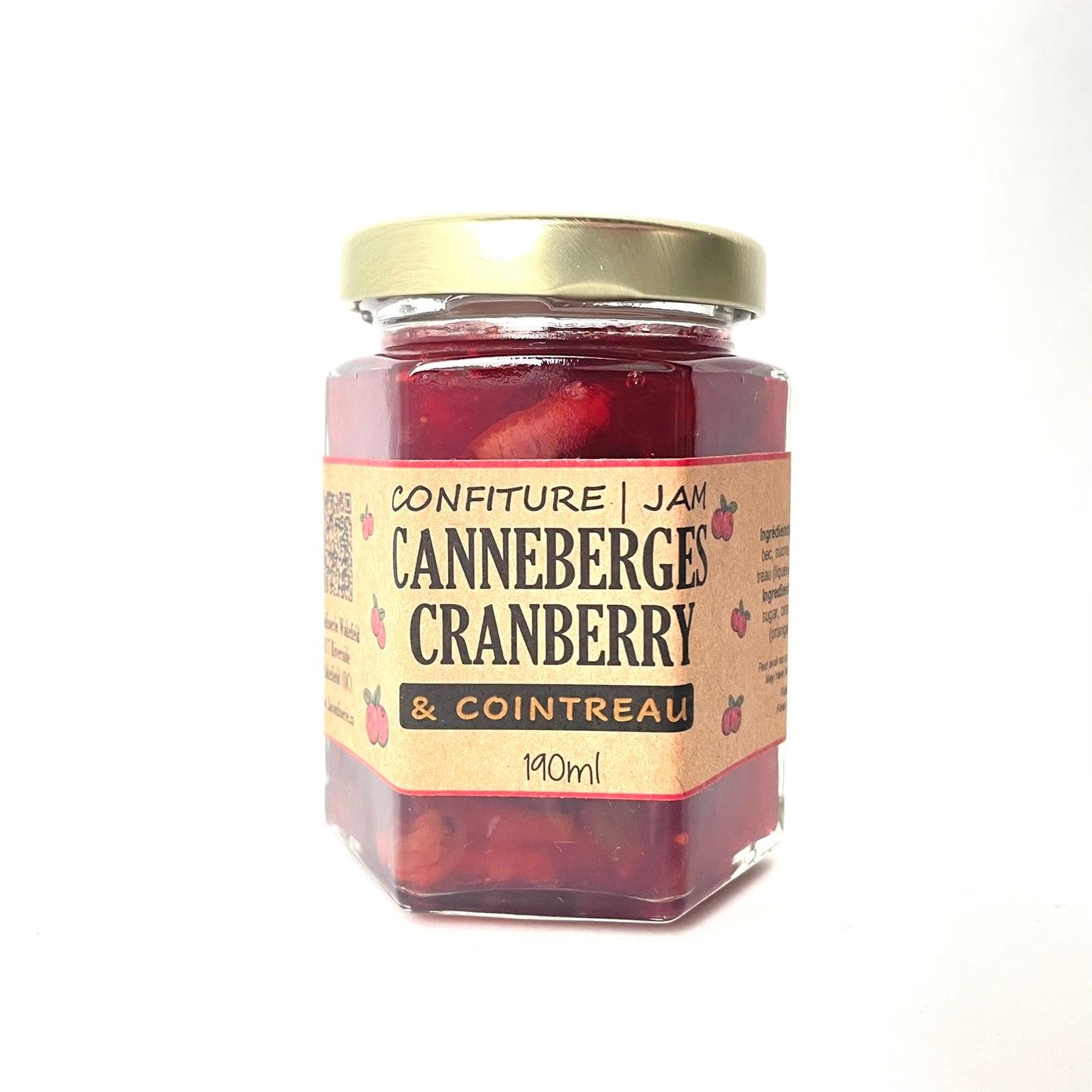 Confiture de canneberges et Cointreau